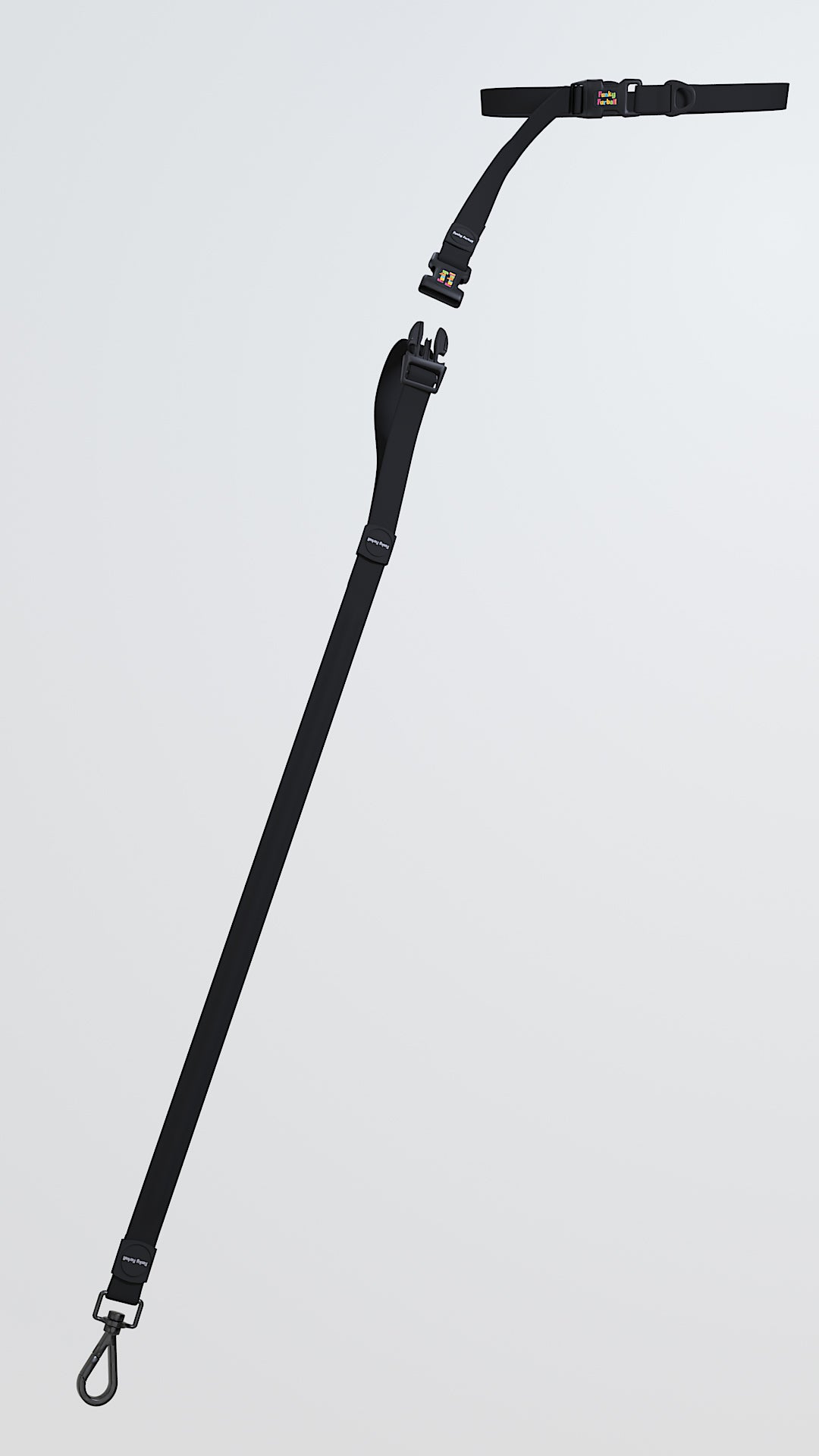 Nightshift Stiff Leash full View - Funky Furball Pet Co.
